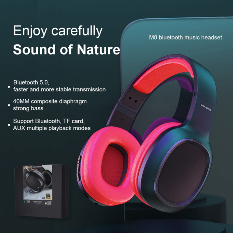 WEKOME M8 - Draadloze Over-Ear Bluetooth V5.0 Hoofdtelefoon (Zwart)