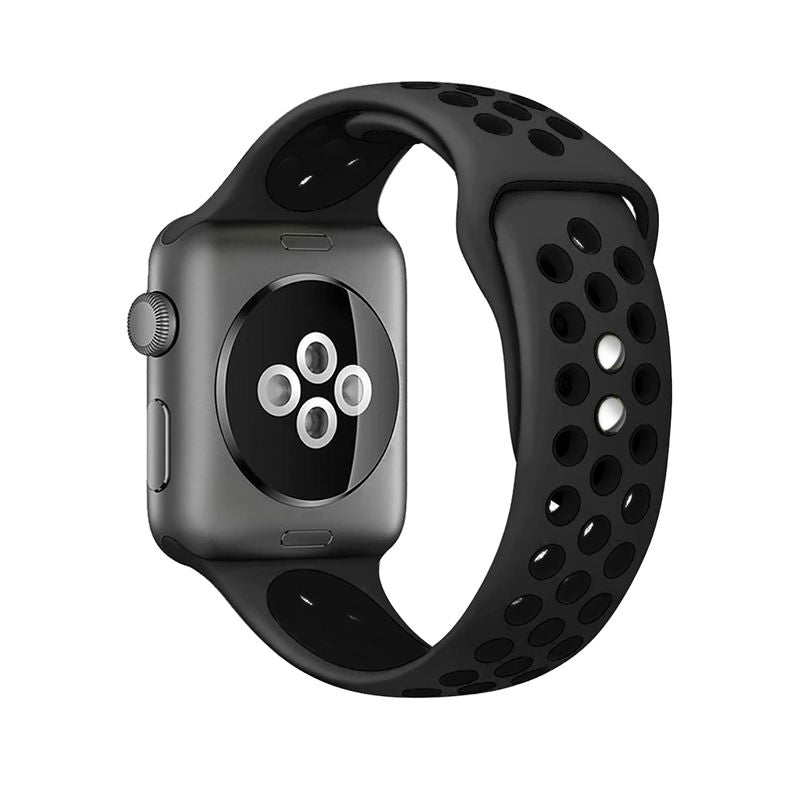 Crong Duo Sport - Band voor Apple Watch 38/40/41 mm (grijs / zwart)