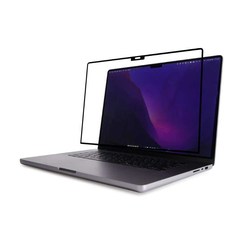 Moshi iVisor AG - Matte Displayschutzfolie für MacBook Pro 16" (M3/M2/M1/2023-2021) (Schwarz/Klar/Matt)