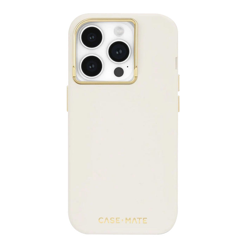 Case-Mate Siliconen MagSafe - Hoesje iPhone 15 Pro (Beige)