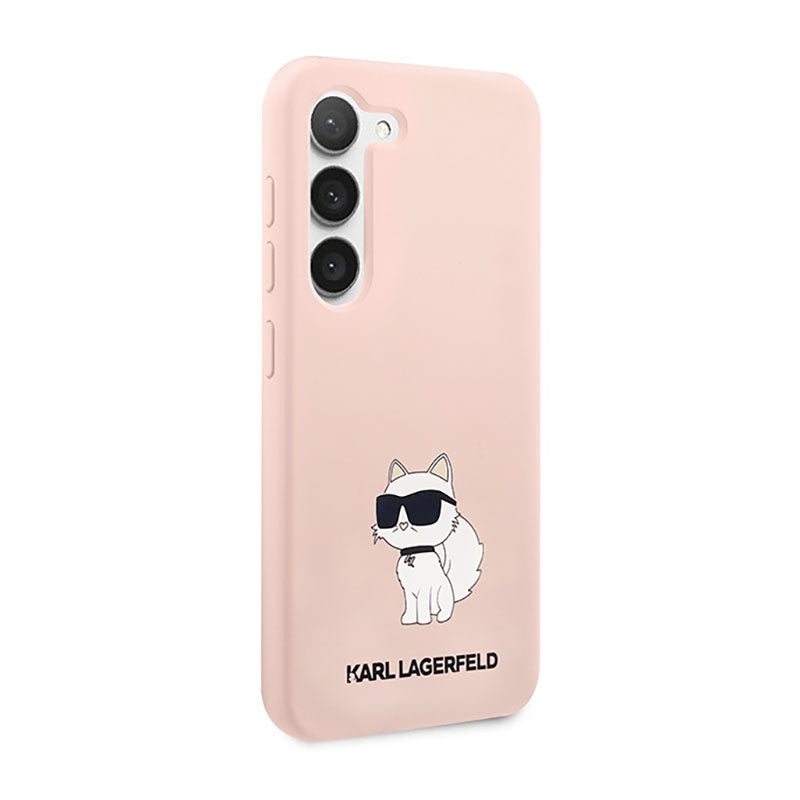 Karl Lagerfeld Silikon NFT Choupette - Hülle für Samsung Galaxy S23+ (Rosa)