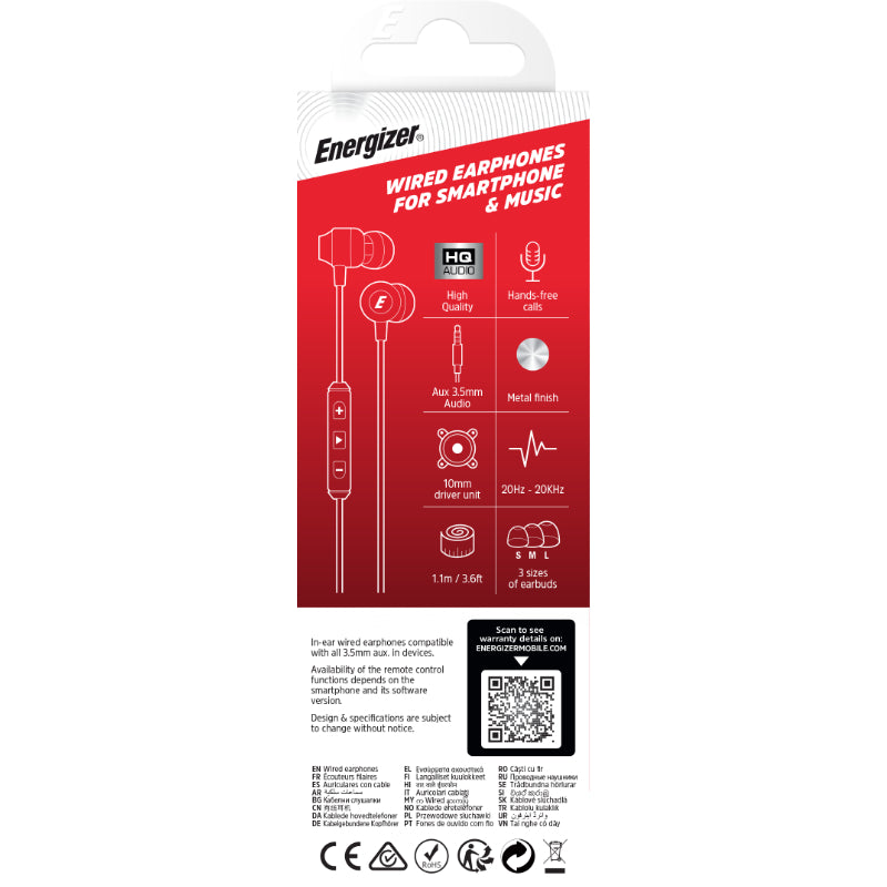 Energizer Classic CIA10 - 3,5 mm jack bedrade hoofdtelefoon (roze goud)