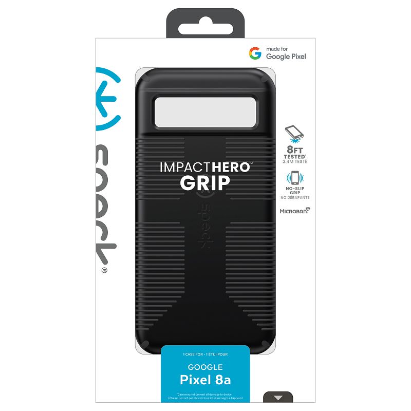 Speck ImpactHero Grip - Hoesje voor Google Pixel 8A (Zwart)