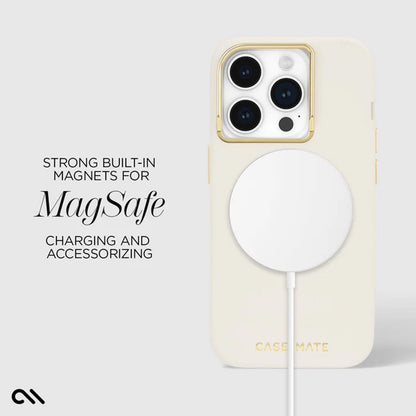Case-Mate Silicone MagSafe - Hülle iPhone 15 Pro (Beige)