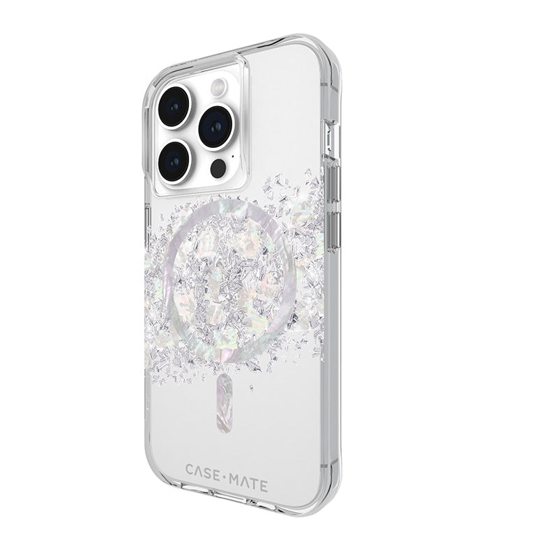 Case-Mate Karat MagSafe - iPhone 15 Pro hoesje met Parelmoer (A Touch of Pearl)