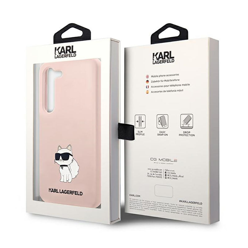 Karl Lagerfeld Silikon NFT Choupette - Hülle für Samsung Galaxy S23+ (Rosa)