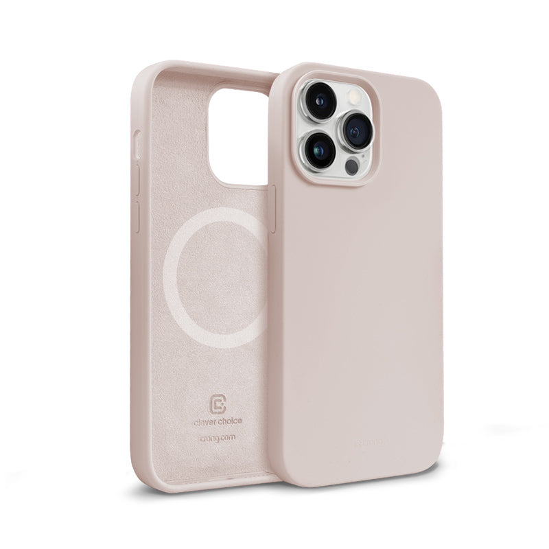 Crong Color Cover Magnetic Case for iPhone 14 Pro Max (Sand Pink)