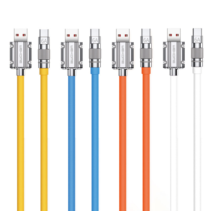 WEKOME WDC-186 Wingle Series - USB-A to USB-C Fast Charging Connection Cable 1 m (Orange)