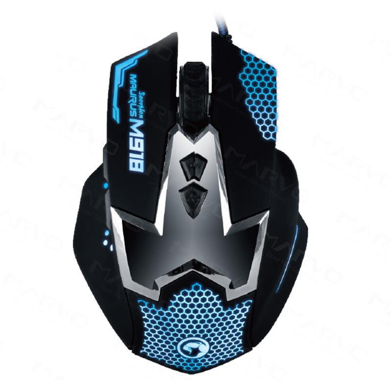 Marvo M418 – Optische Gaming-Maus 2400 DPI (Schwarz)