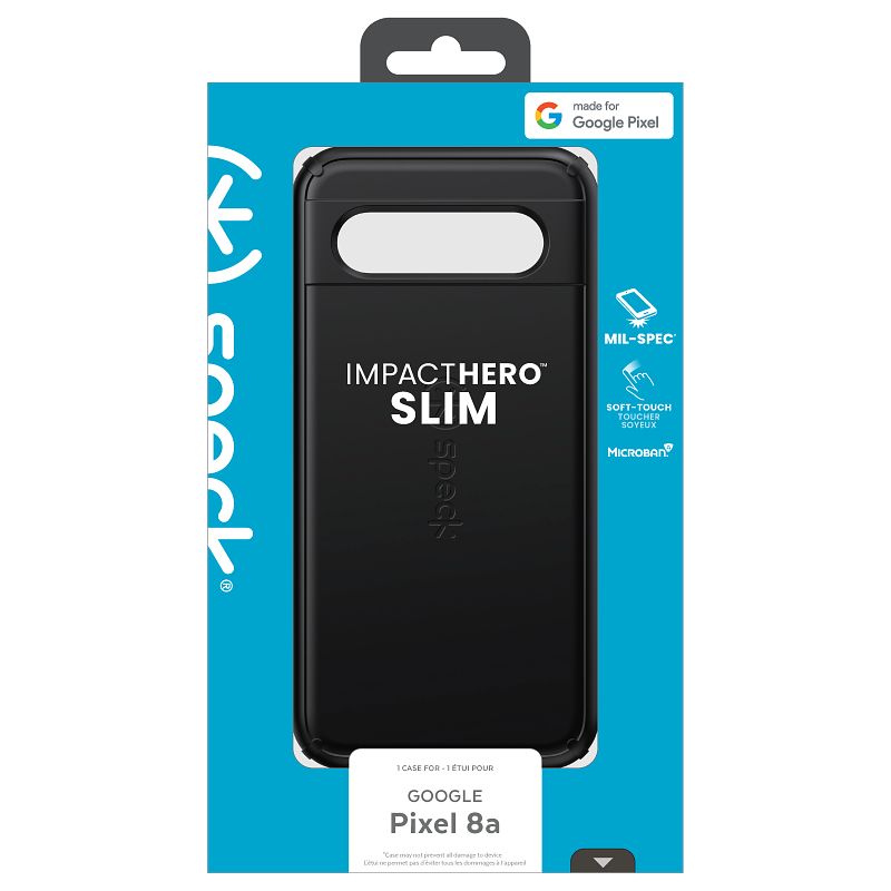 Speck ImpactHero Slim - Hoesje voor Google Pixel 8A (Zwart)