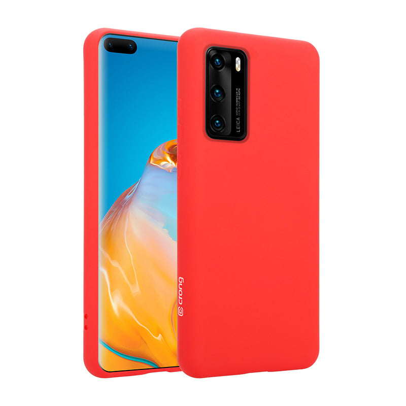 Crong Color Cover - Flexible Case for Huawei P40 (Red)