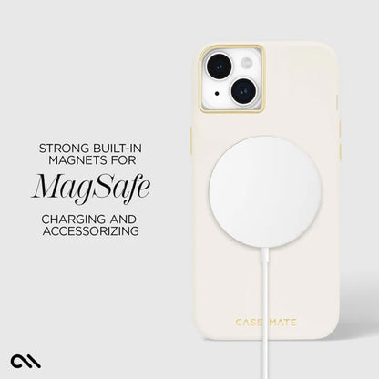 Case-Mate Silicone MagSafe - Hülle iPhone 15 Plus (Beige)