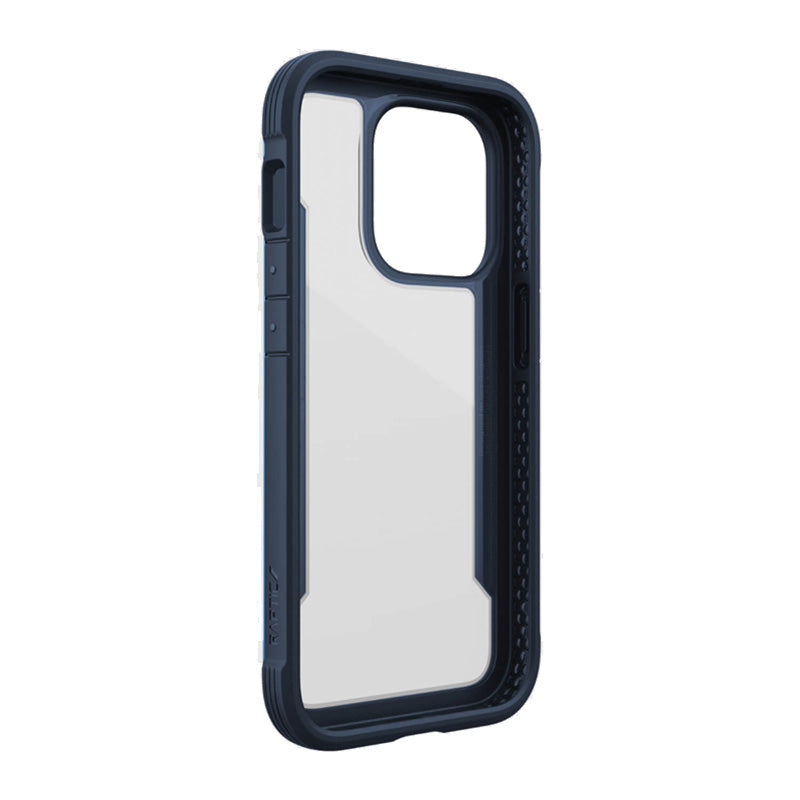 X-Doria Raptic Shield - aluminium hoesje voor iPhone 14 Pro (valtest 3m) (marineblauw)