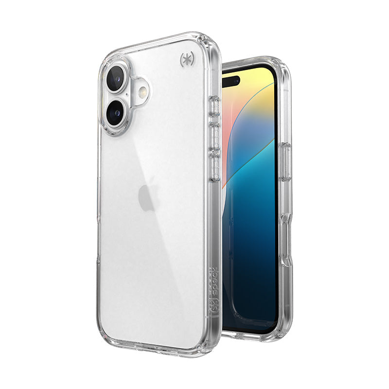 Speck Presidio Perfect-Clear - Hoesje voor iPhone 16 (Transparant)