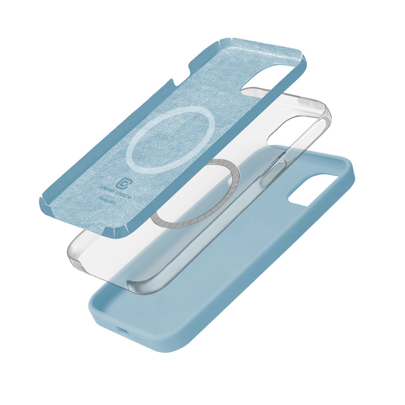 Crong Color Cover Magnetisch - Hoesje voor iPhone 15 MagSafe (Blauw)