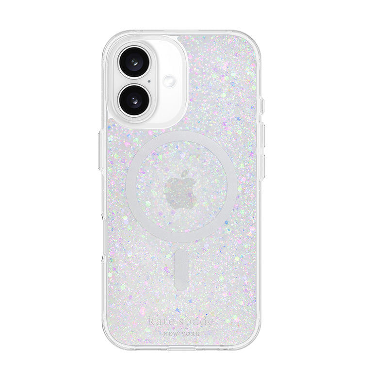 Kate Spade New York Protective MagSafe - Hoesje voor iPhone 16 (Dikke Glitter)