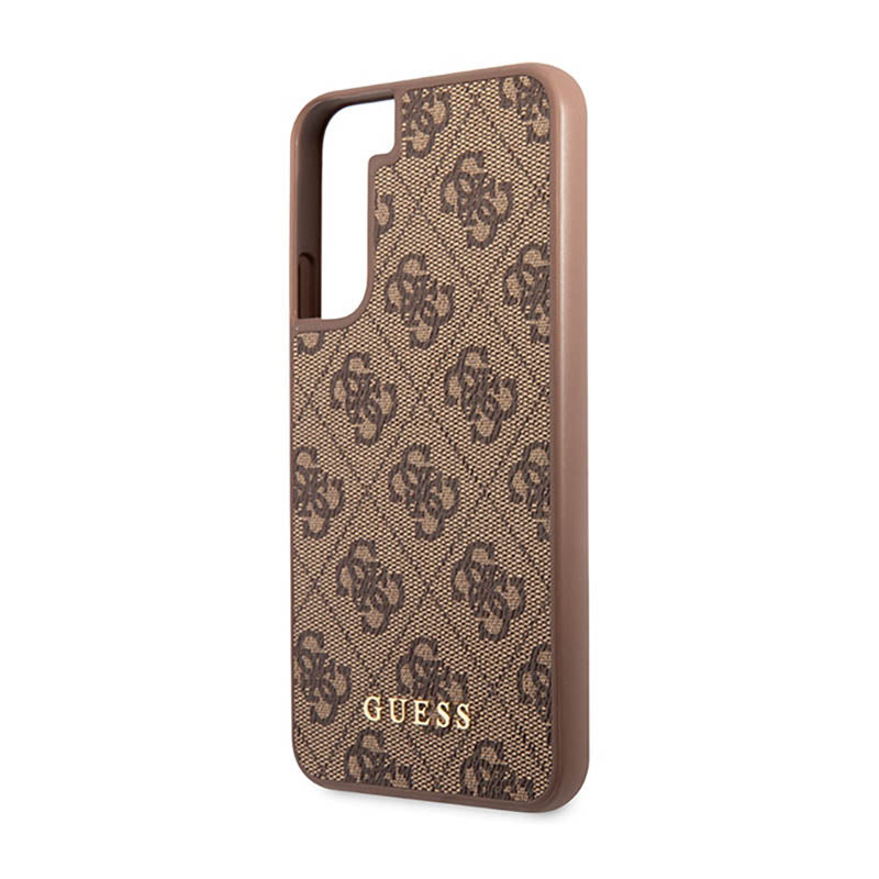 Guess 4G Metal Logo - Case voor Samsung Galaxy S23 (bruin)