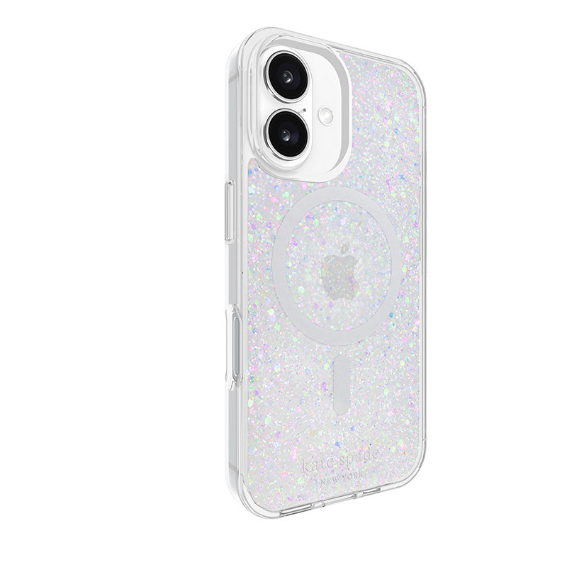 Kate Spade New York Protective MagSafe - Hoesje voor iPhone 16 (Dikke Glitter)