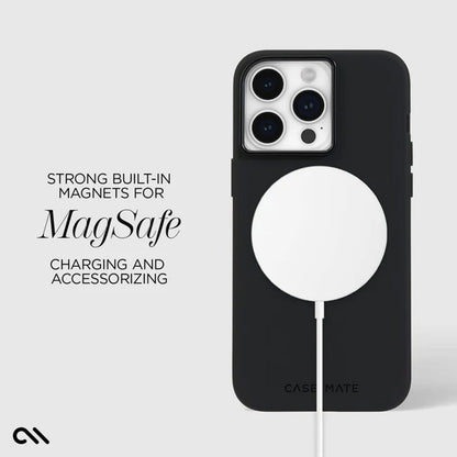 Case-Mate Silicone MagSafe - Hülle iPhone 15 Pro Max (Schwarz)