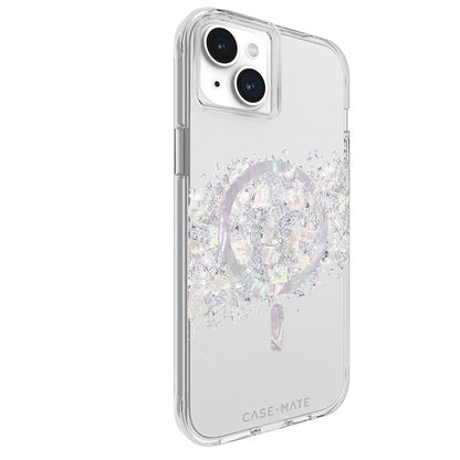 Case-Mate Karat MagSafe – iPhone 15 Plus Hülle mit Perlmutt (Ein Hauch von Perle)