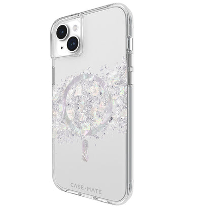 Case-Mate Karat MagSafe – iPhone 15 Plus Hülle mit Perlmutt (Ein Hauch von Perle)