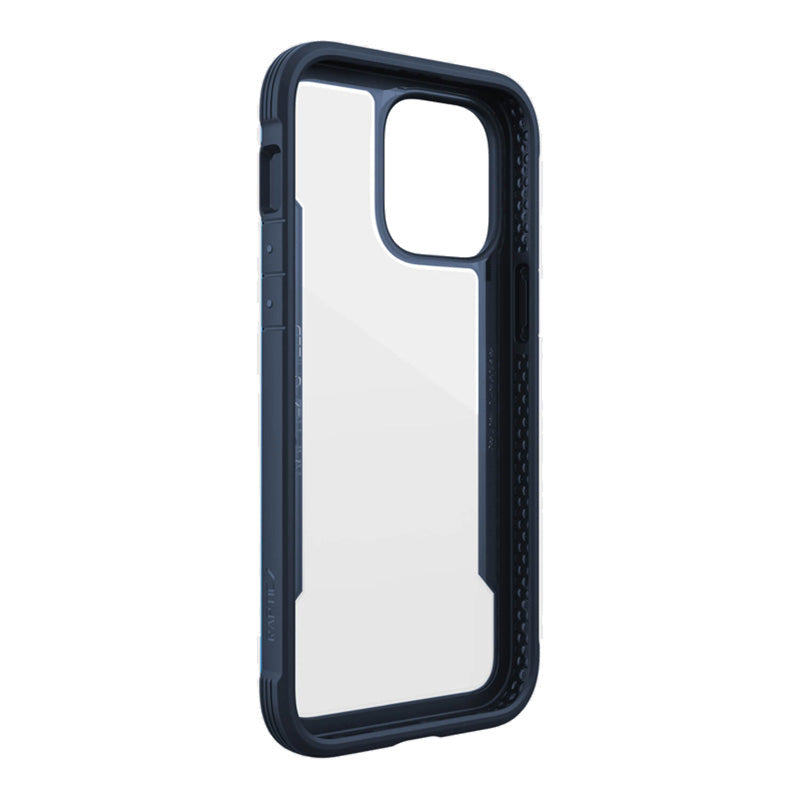 X-Doria Raptic Shield – Aluminiumgehäuse für iPhone 14 Pro Max (sturzgetestet aus 3 m Höhe) (Marineblau)