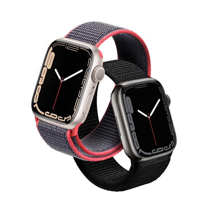 Crong Nylon Loop for Apple Watch 42/44/45mm (Electric Pink)