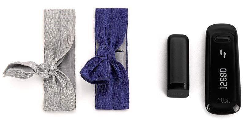 Griffin Ribbon-polsband voor Fitbit &amp; Sony SmartBand en meer (zilver/paars)