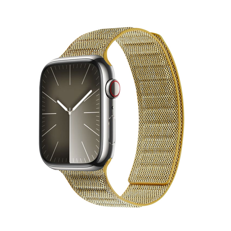 Crong Melange - Magnetische band voor Apple Watch 38/40/41 mm (geel gemêleerd)