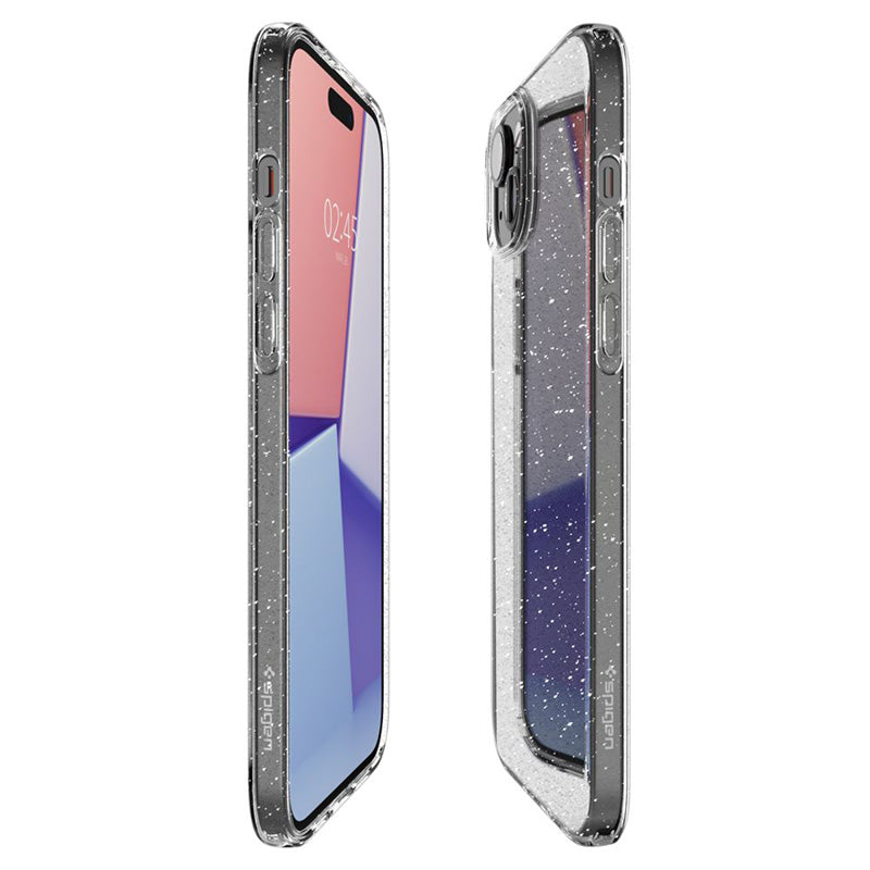 Spigen Liquid Crystal Glitter - Hülle für iPhone 15 (Transparent)