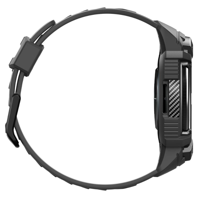 Spigen Rugged Armor Pro - Band + hoesje voor Samsung Galaxy Watch 6 Classic 47 mm (zwart)