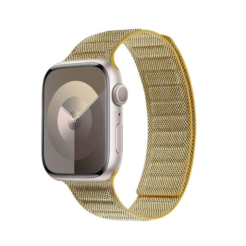 Crong Melange - Magnetische band voor Apple Watch 38/40/41 mm (geel gemêleerd)