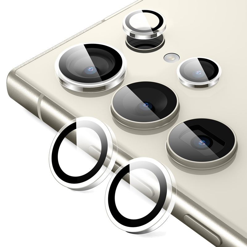 Crong Lensring - Gehard glas voor de cameralens Samsung Galaxy S24 Ultra (helder)