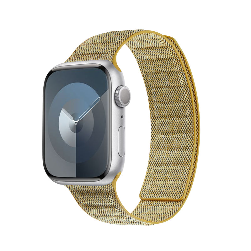 Crong Melange - Magnetische band voor Apple Watch 38/40/41 mm (geel gemêleerd)