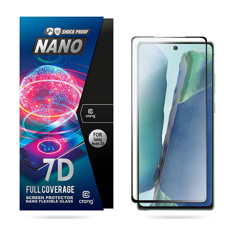 Crong 7D Nano Flexible Glass  Full Coverage Hybrid Screen Protector 9H Samsung Galaxy Note 20