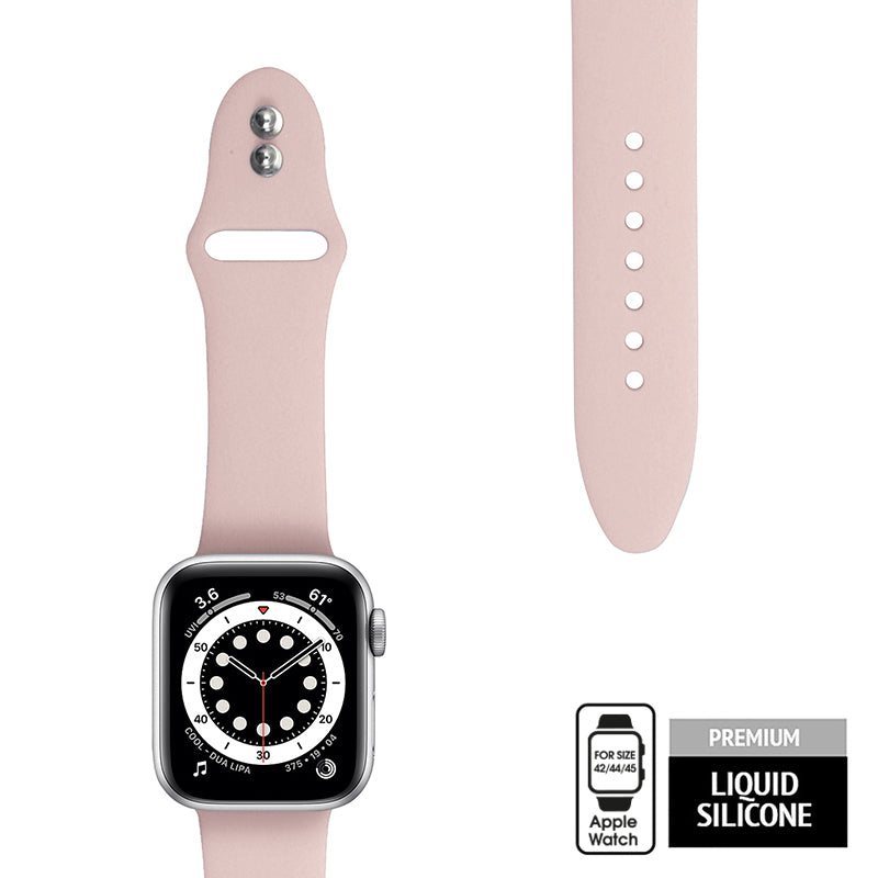 Crong Liquid Band für Apple Watch 42/44/45/49 mm (Pink Sand)