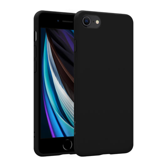 Crong Color Cover - Flexible Hülle für iPhone 8/7 (Schwarz)