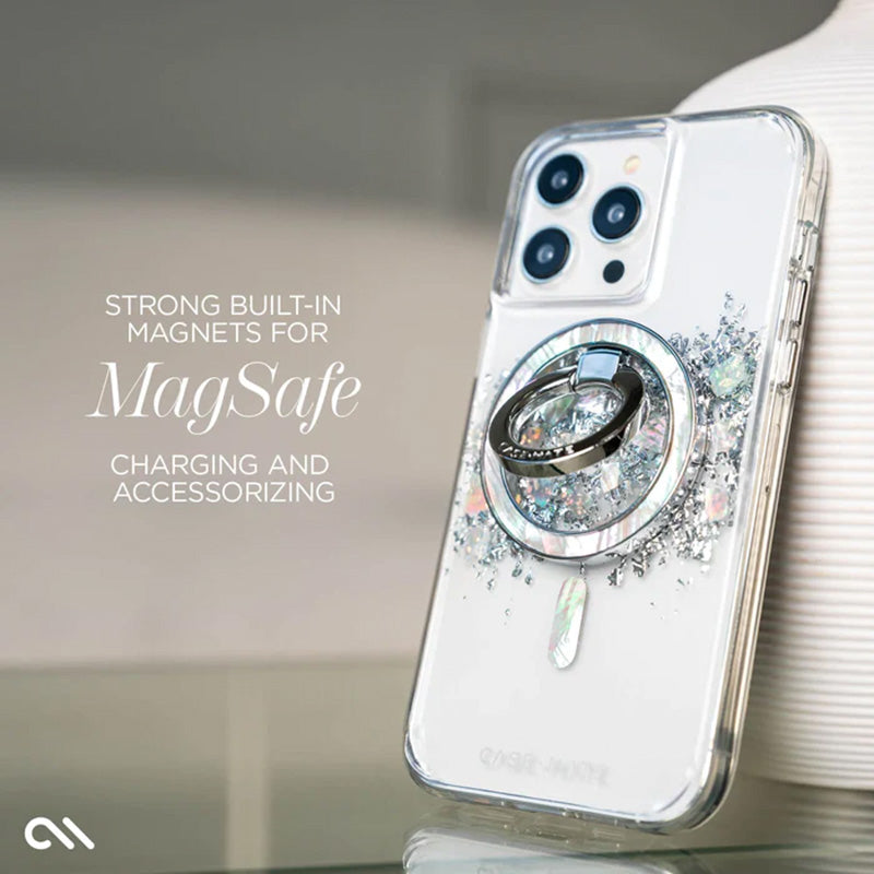 Case-Mate Karat MagSafe - iPhone 15 Pro Max Case with Mother of Pearl (A Touch of Pearl)