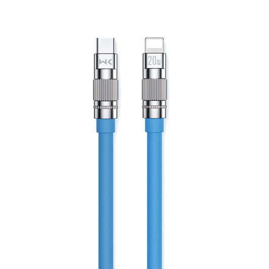 WEKOME WDC-187 Wingle-serie - USB-C naar Lightning Fast Charging PD 20W aansluitkabel 1,2 m (blauw)