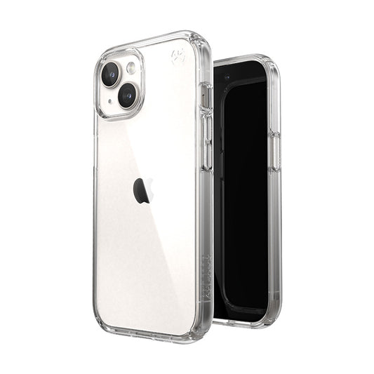 Speck Presidio Perfect-Clear - Case for iPhone 15 / iPhone 14 / iPhone 13 (Clear)