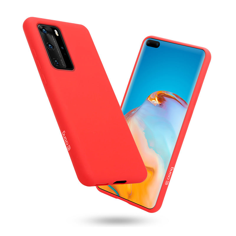 Crong Color Cover - Flexible Case for Huawei P40 Pro (Red)