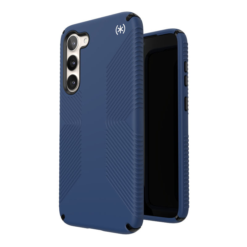 Speck Presidio2 Grip - Anti-slip case for Samsung Galaxy S23+ (Coastal Blue/Black)