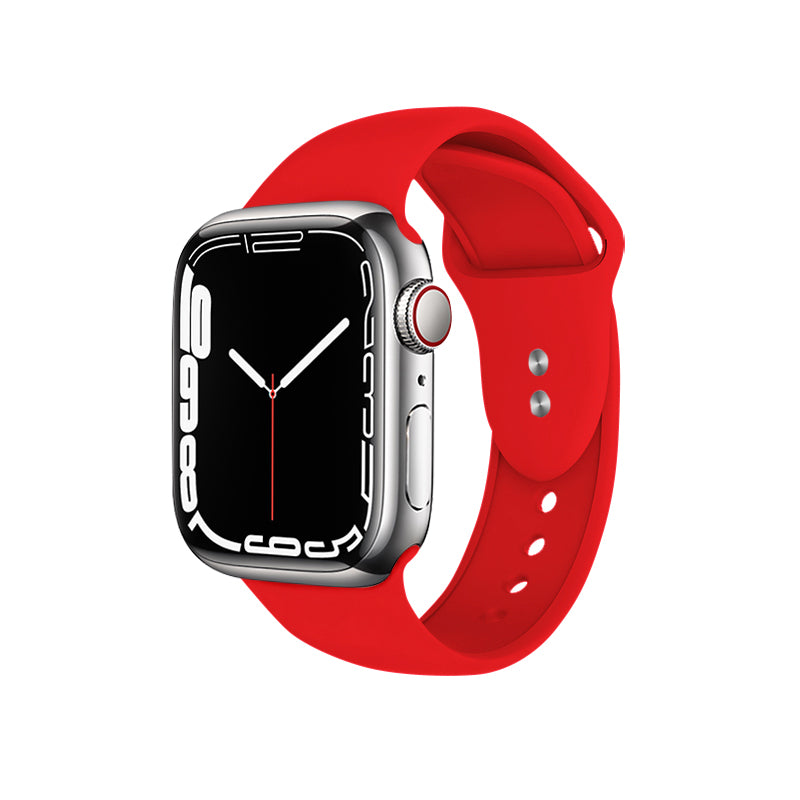 Crong Liquid Band voor Apple Watch 42/44/45/49 mm (rood)