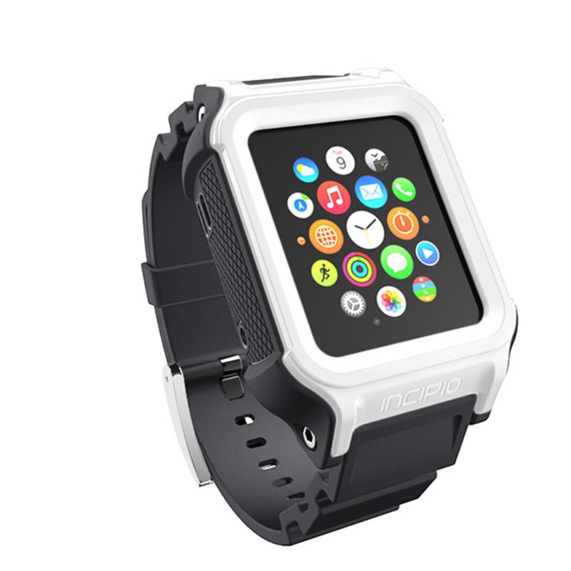 Incipio Octane Band – Panzerarmband für Apple Watch 38/40/41 mm (Weiß/Grau)