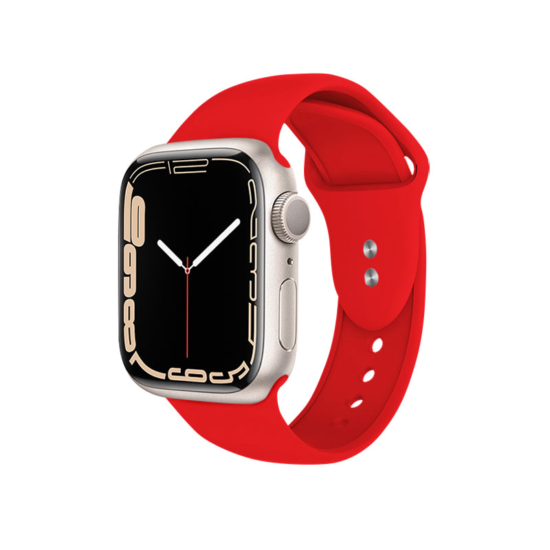 Crong Liquid Band voor Apple Watch 42/44/45/49 mm (rood)