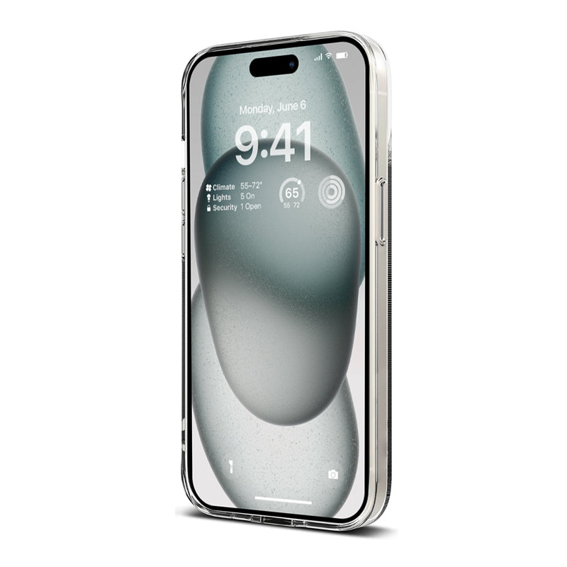 Crong Crystal Slim Cover - Hülle für iPhone 15 (Transparent)