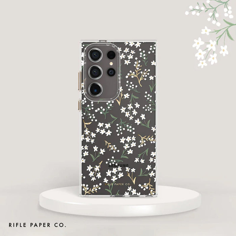 Rifle Paper Clear - Case voor Samsung Galaxy S24 Ultra (Petite Fleurs)