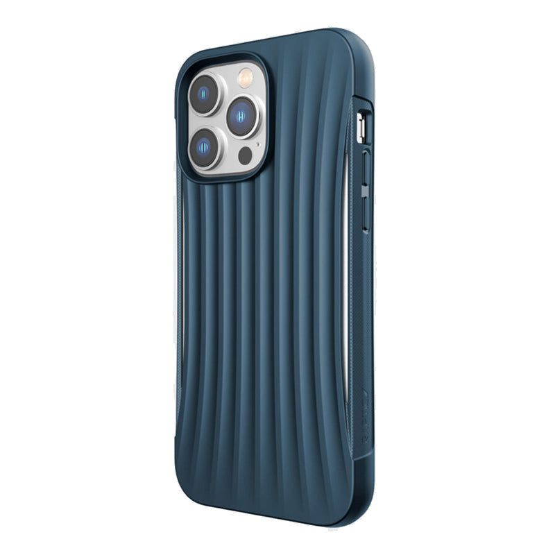 X-Doria Raptic Clutch - Biologisch afbreekbaar hoesje voor iPhone 14 Pro Max (valtest op 3 m) (blauw)