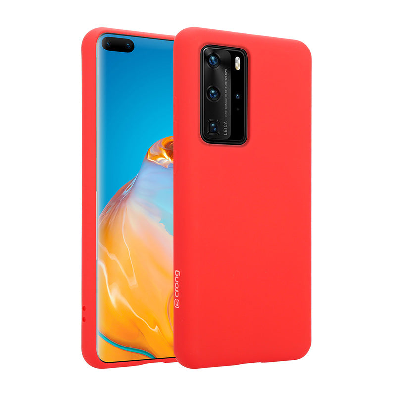 Crong Color Cover - Flexible Case for Huawei P40 Pro (Red)