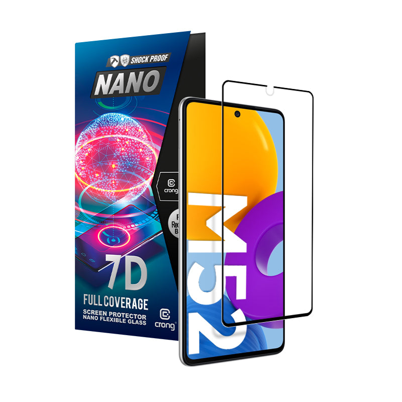 Crong 7D Nano Flexible Glass - Full Coverage Hybrid Screen Protector 9H Samsung Galaxy M52 5G